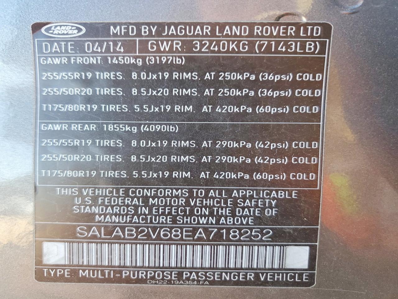 2014 LAND ROVER FREELANDER — фото 13