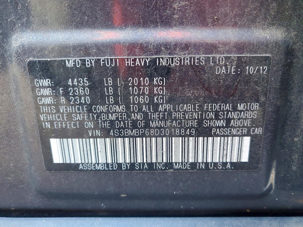 SUBARU LEGACY