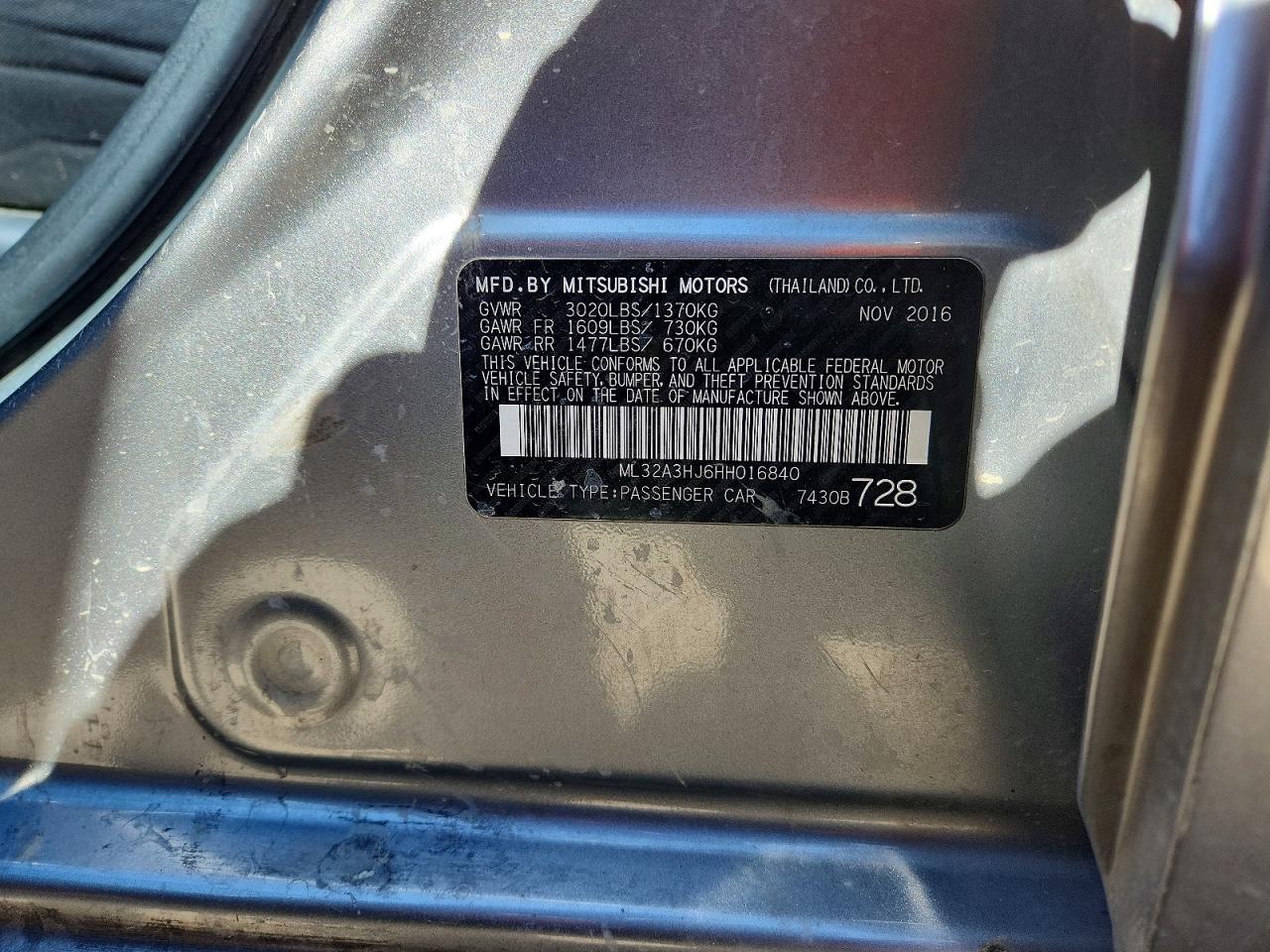 MITSUBISHI MIRAGE
