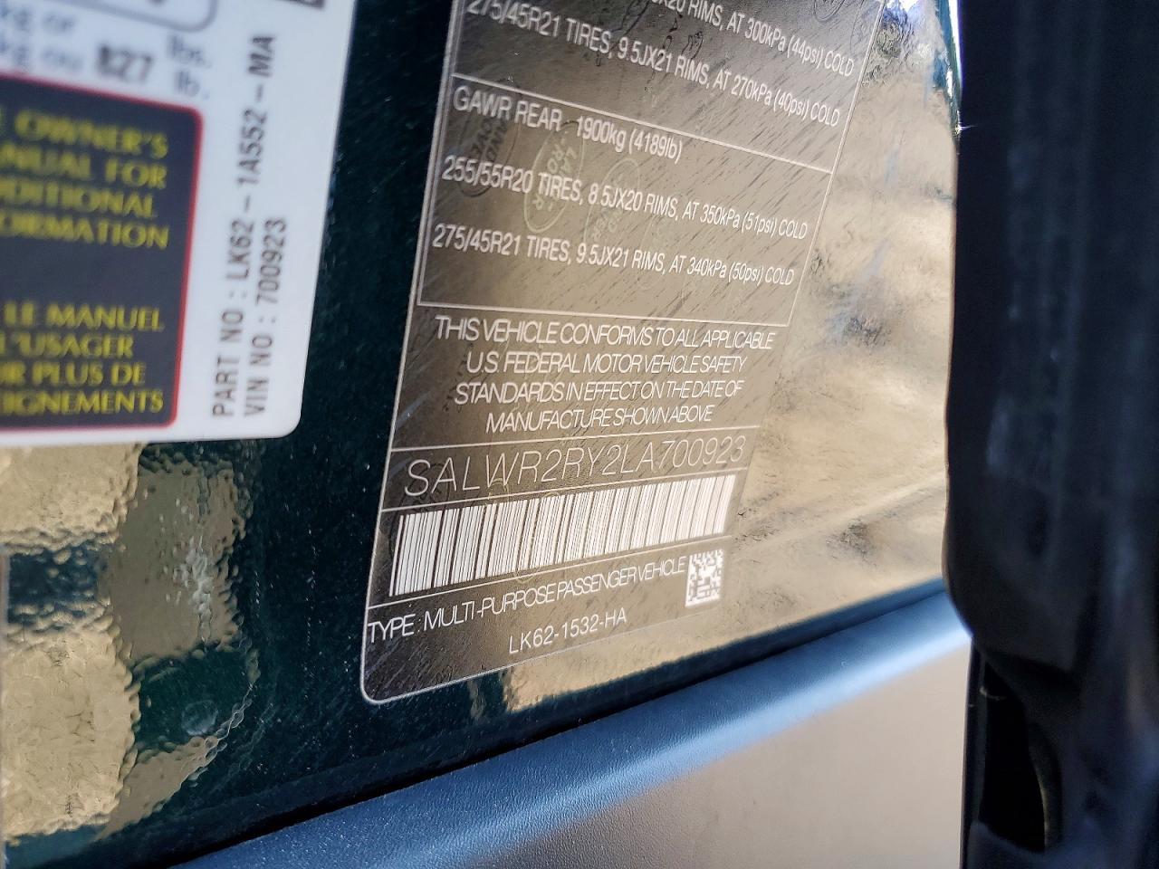 LAND ROVER RANGE ROVER SPORT