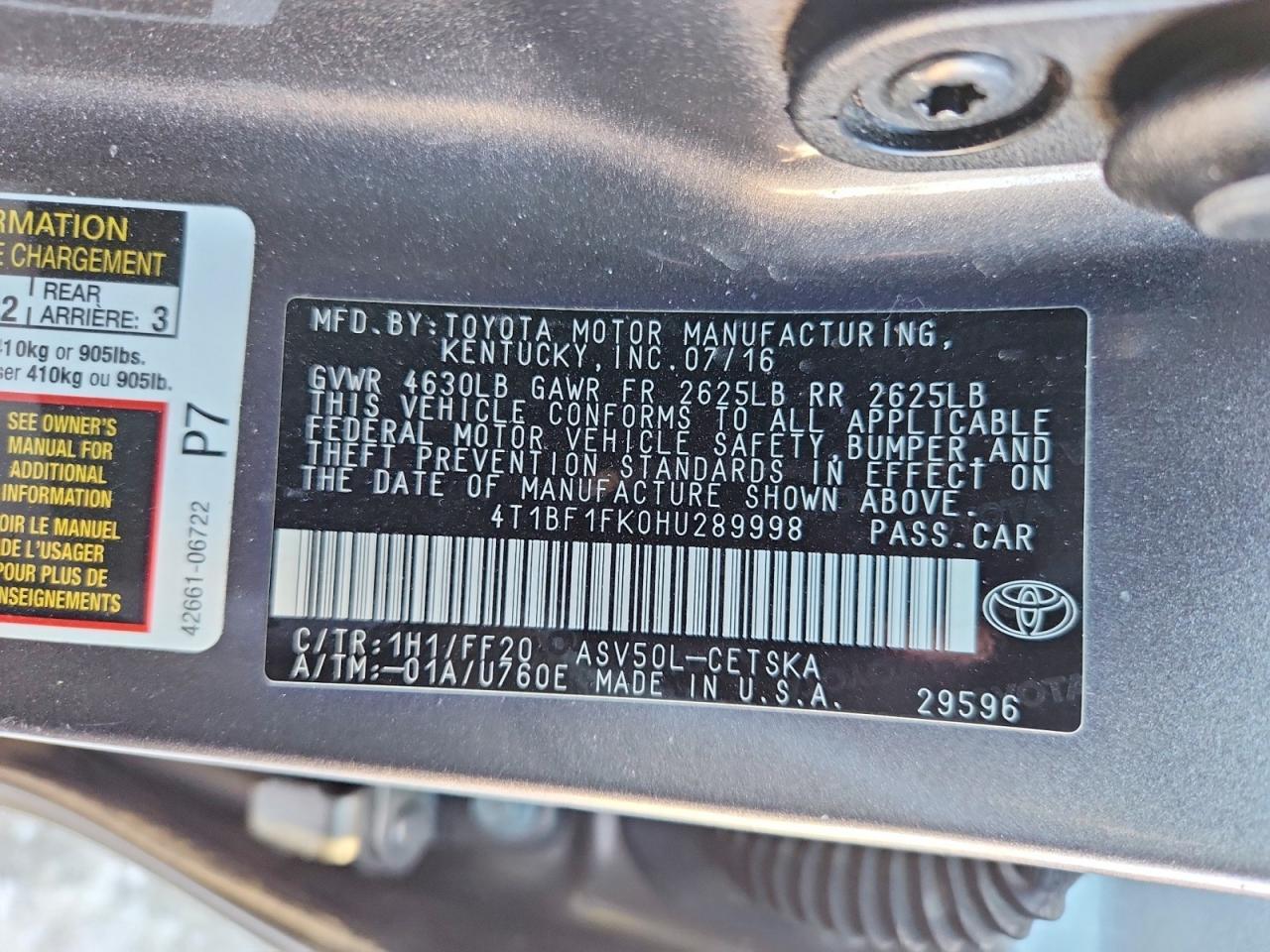 TOYOTA CAMRY