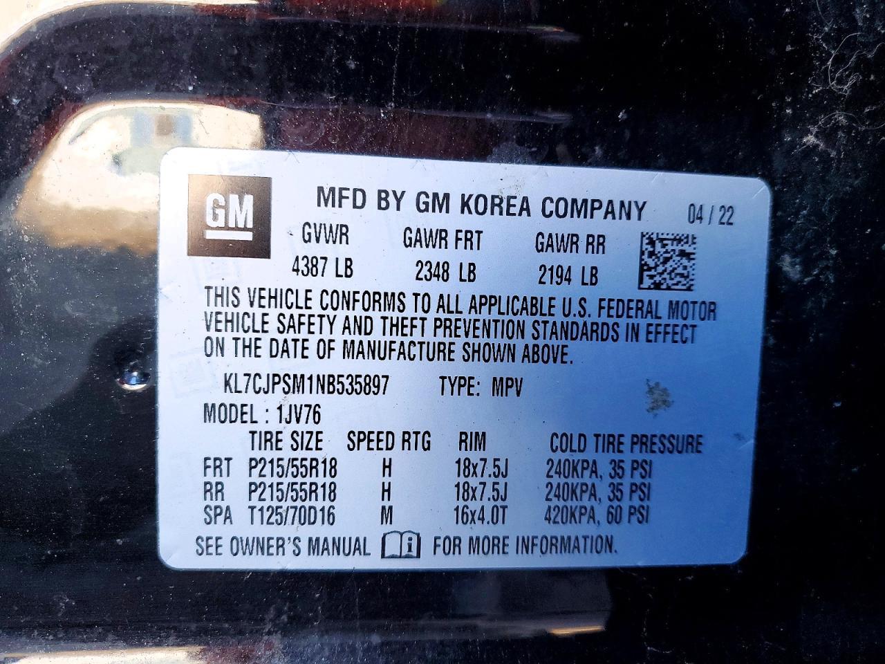 CHEVROLET TRAX