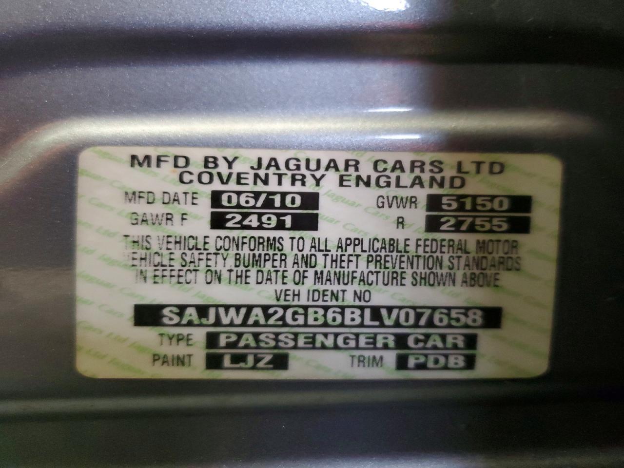 2011 JAGUAR XJ — фото 12