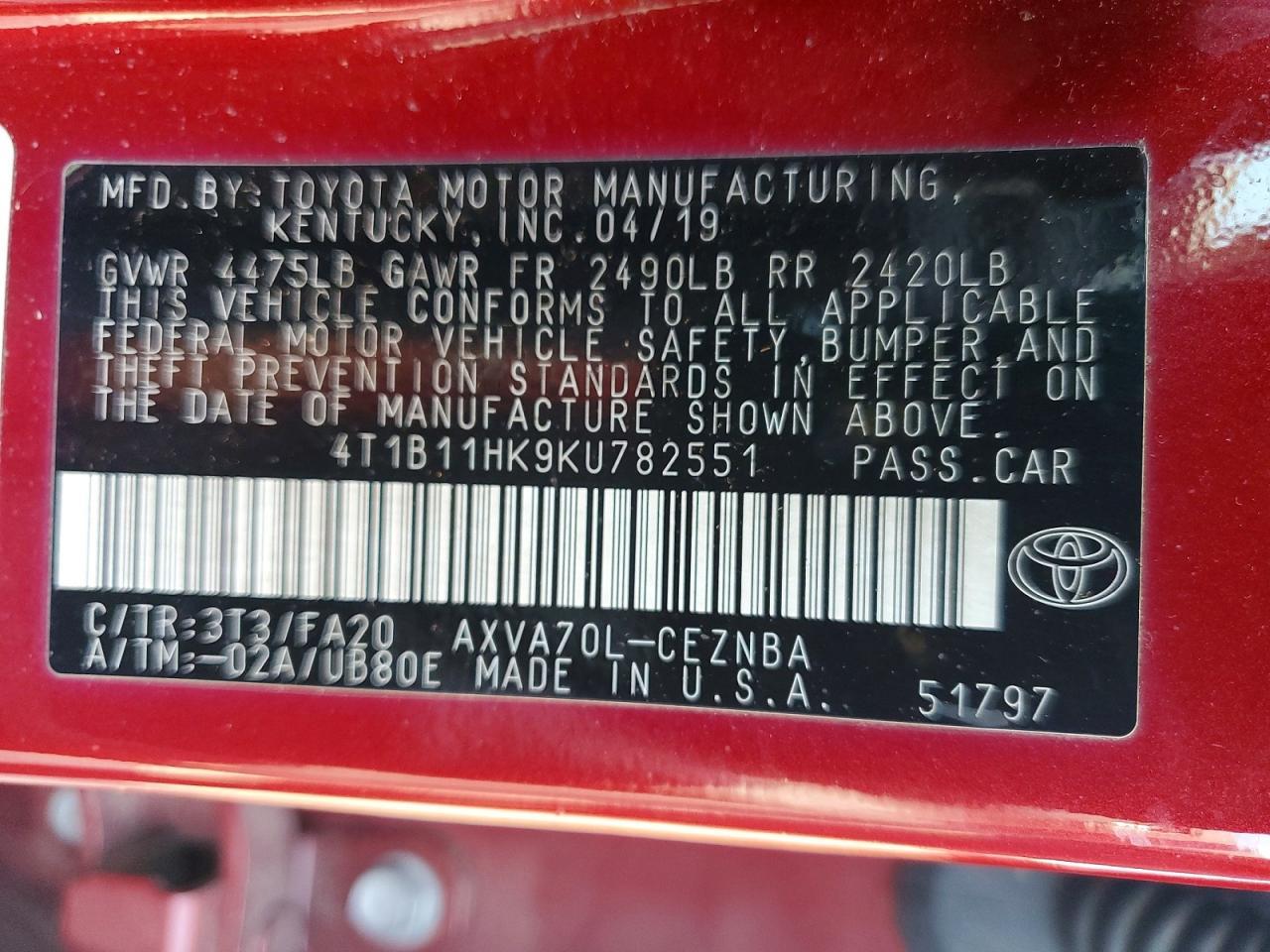 TOYOTA CAMRY