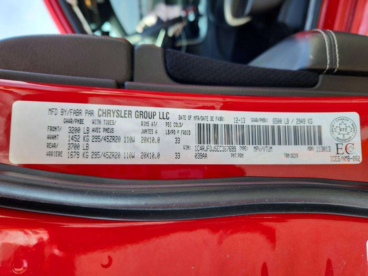 2014 JEEP GRAND CHEROKEE — фото 13