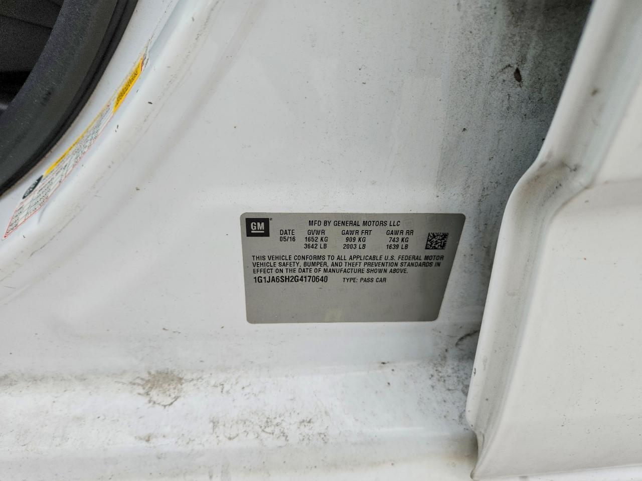 CHEVROLET SONIC