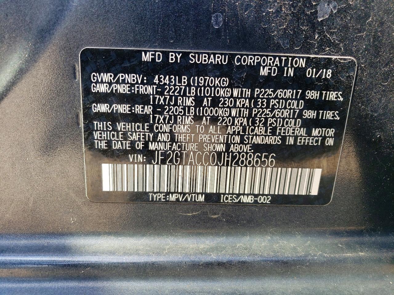 SUBARU CROSSTREK
