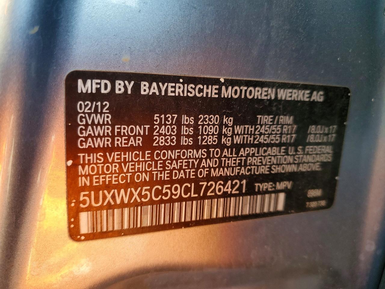2012 BMW X3 — фото 13