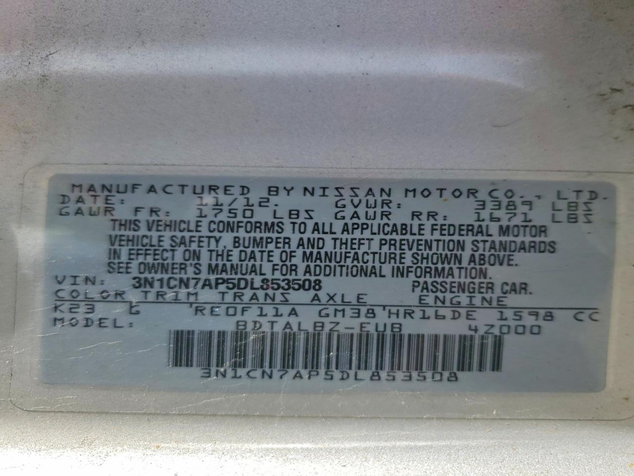 NISSAN VERSA