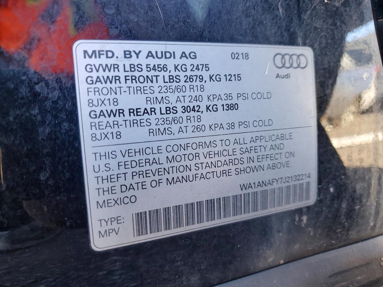2018 AUDI Q5 — фото 14