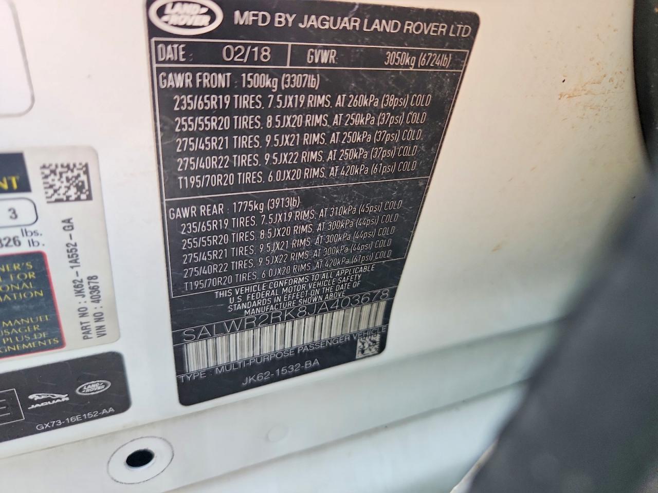 LAND ROVER RANGE ROVER SPORT
