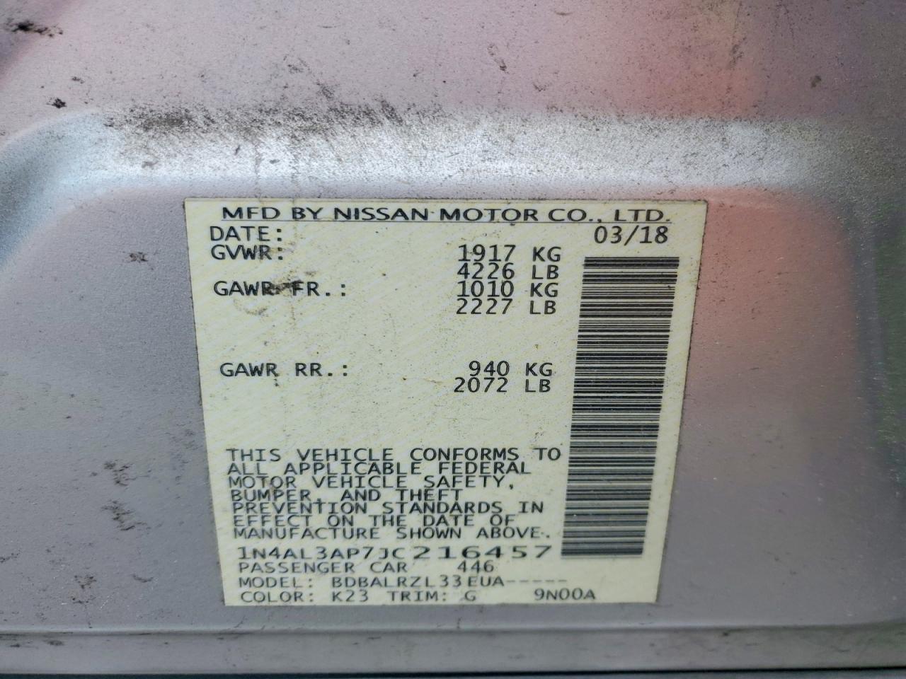 NISSAN ALTIMA
