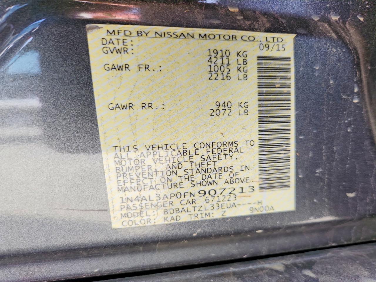 NISSAN ALTIMA