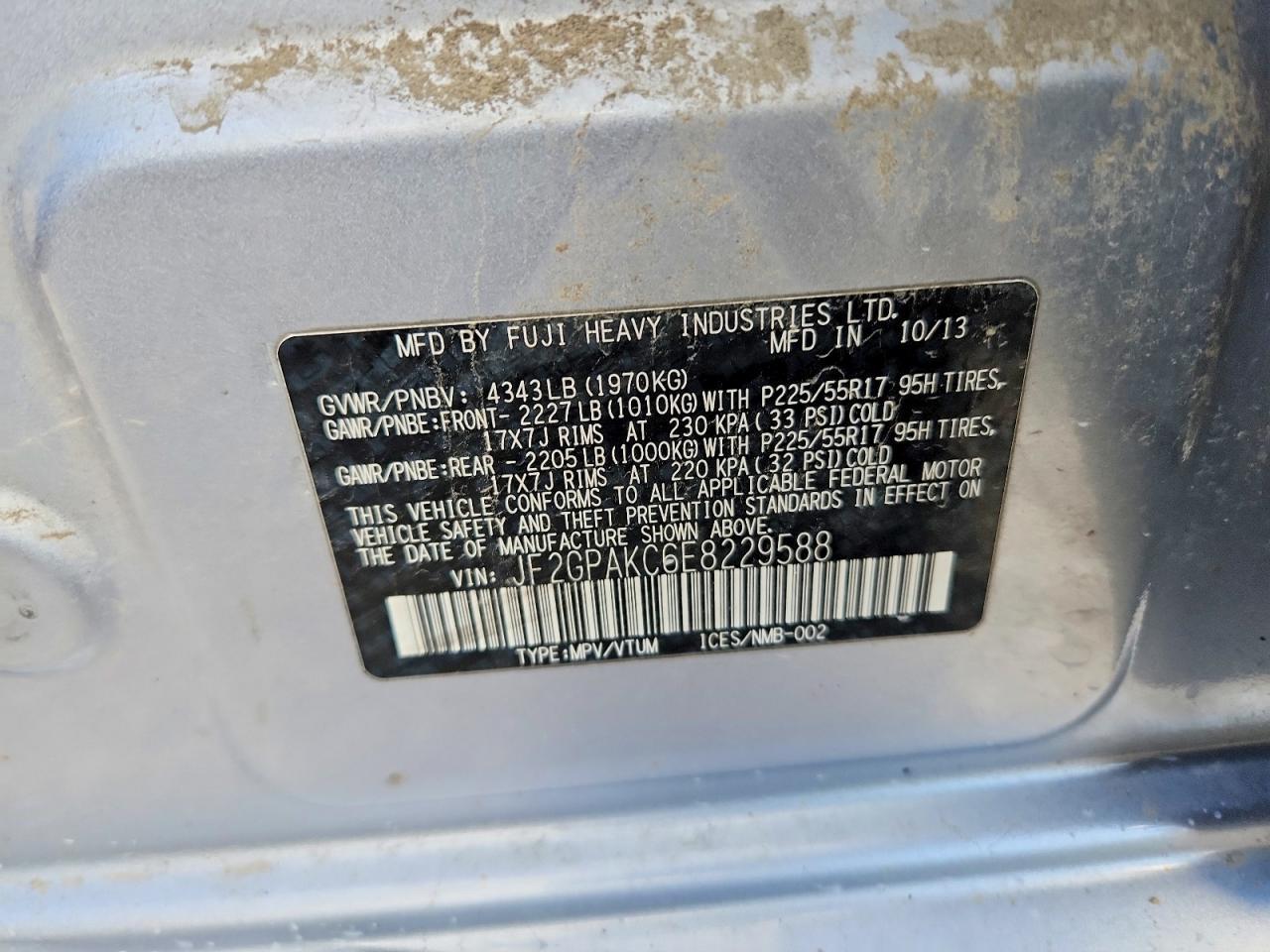 2014 SUBARU XV — фото 13
