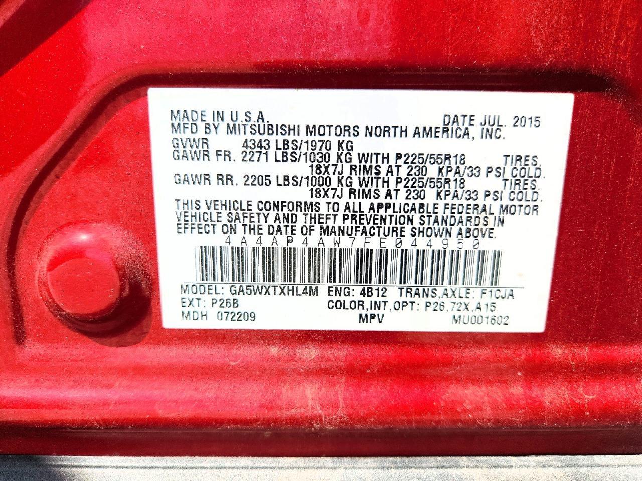 MITSUBISHI OUTLANDER SPORT