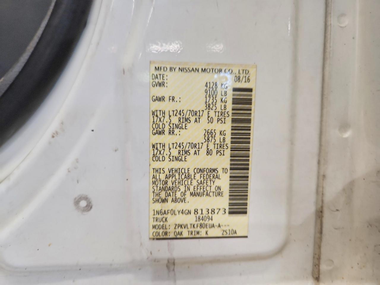 NISSAN NV2500