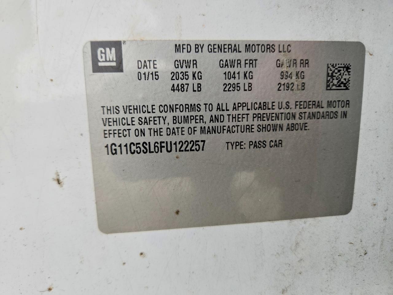 2015 CHEVROLET MALIBU — фото 12