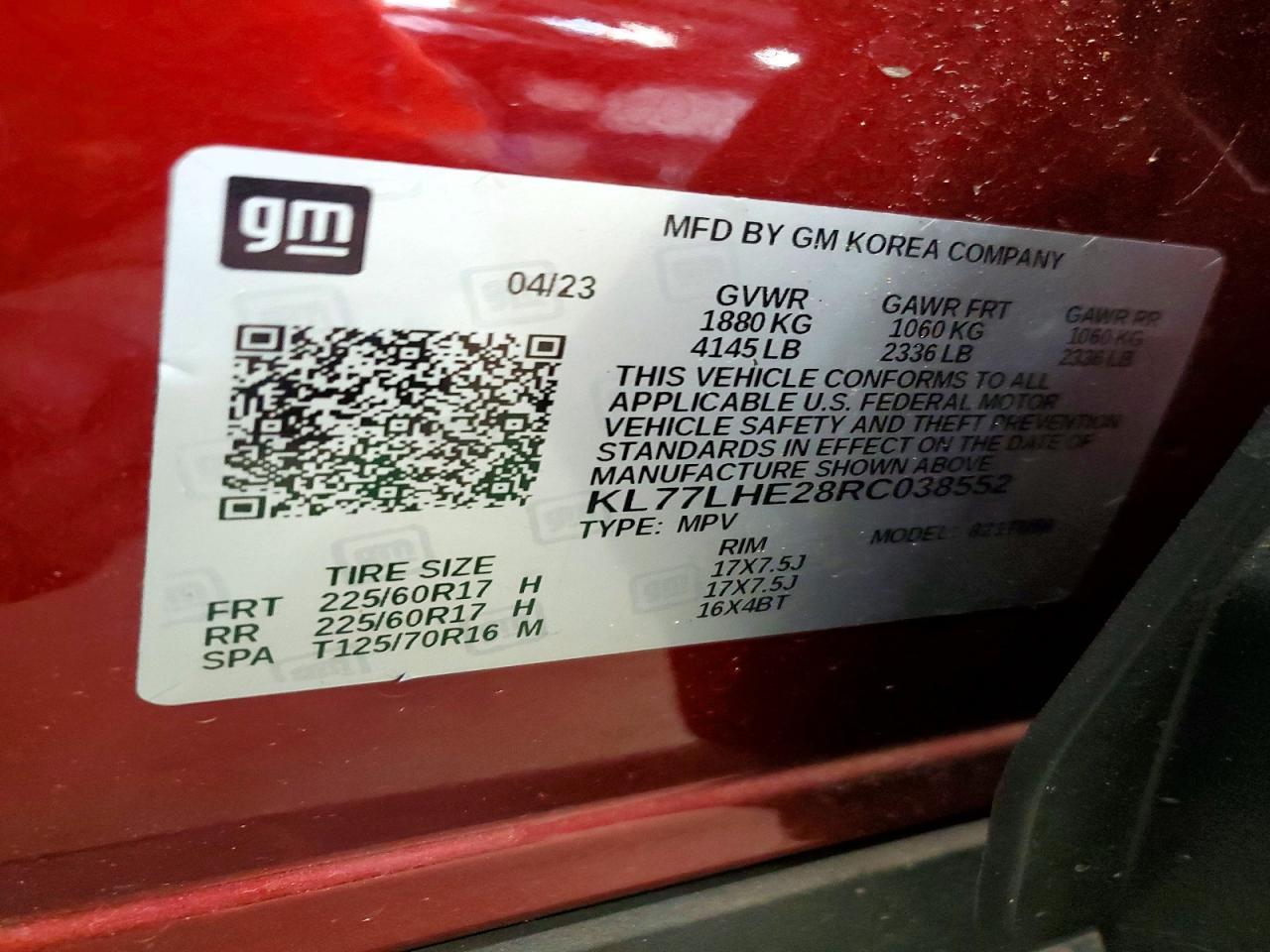 CHEVROLET TRAX