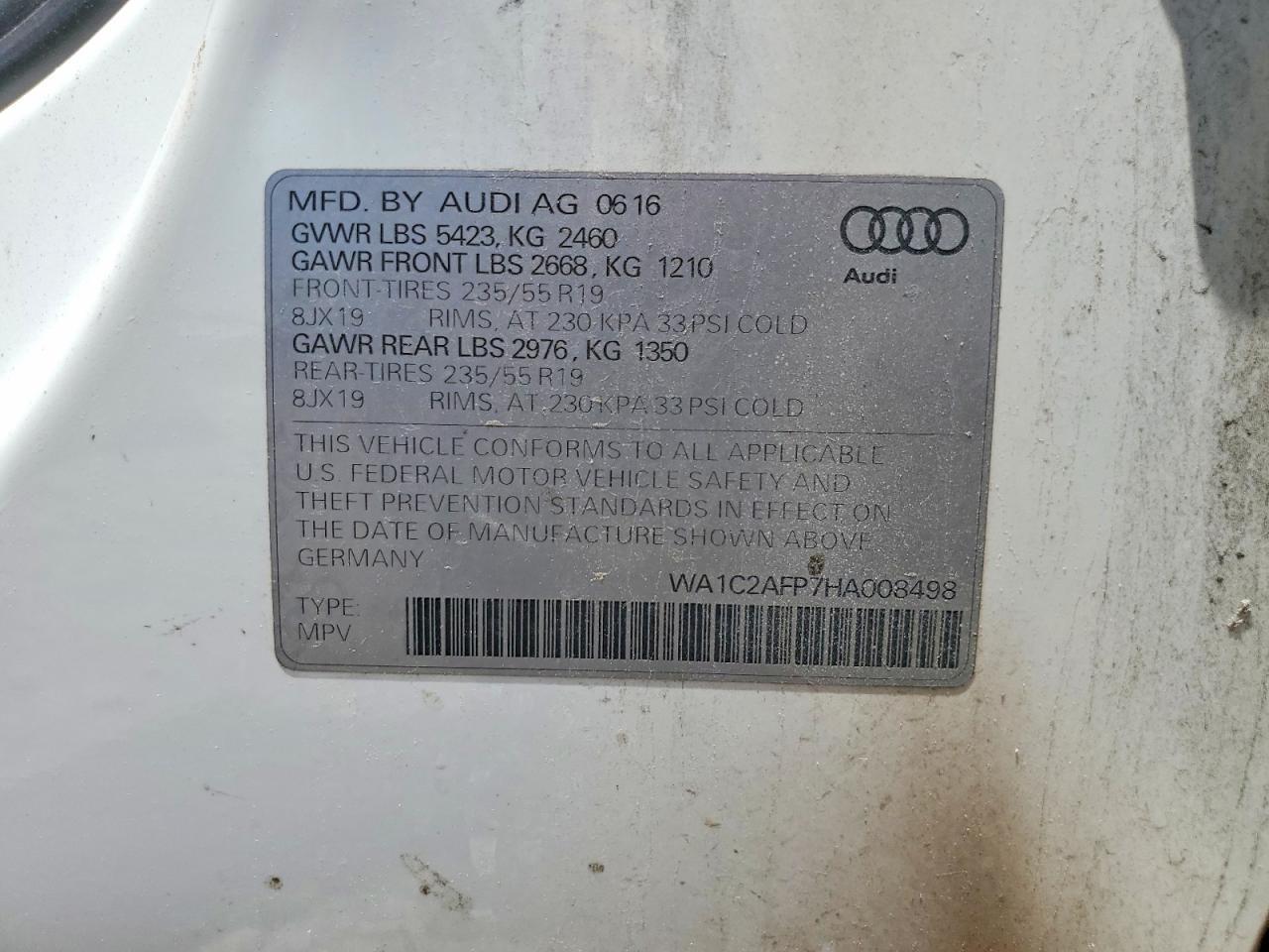 2017 AUDI Q5 — фото 12