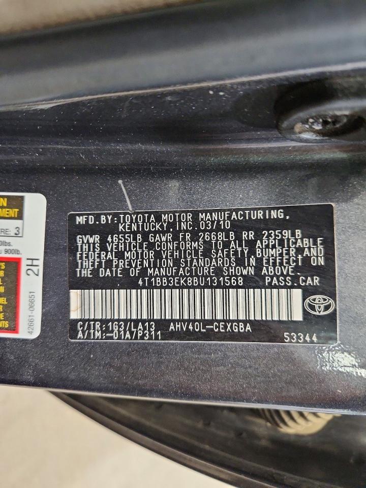 2011 TOYOTA CAMRY HYBRID — фото 12