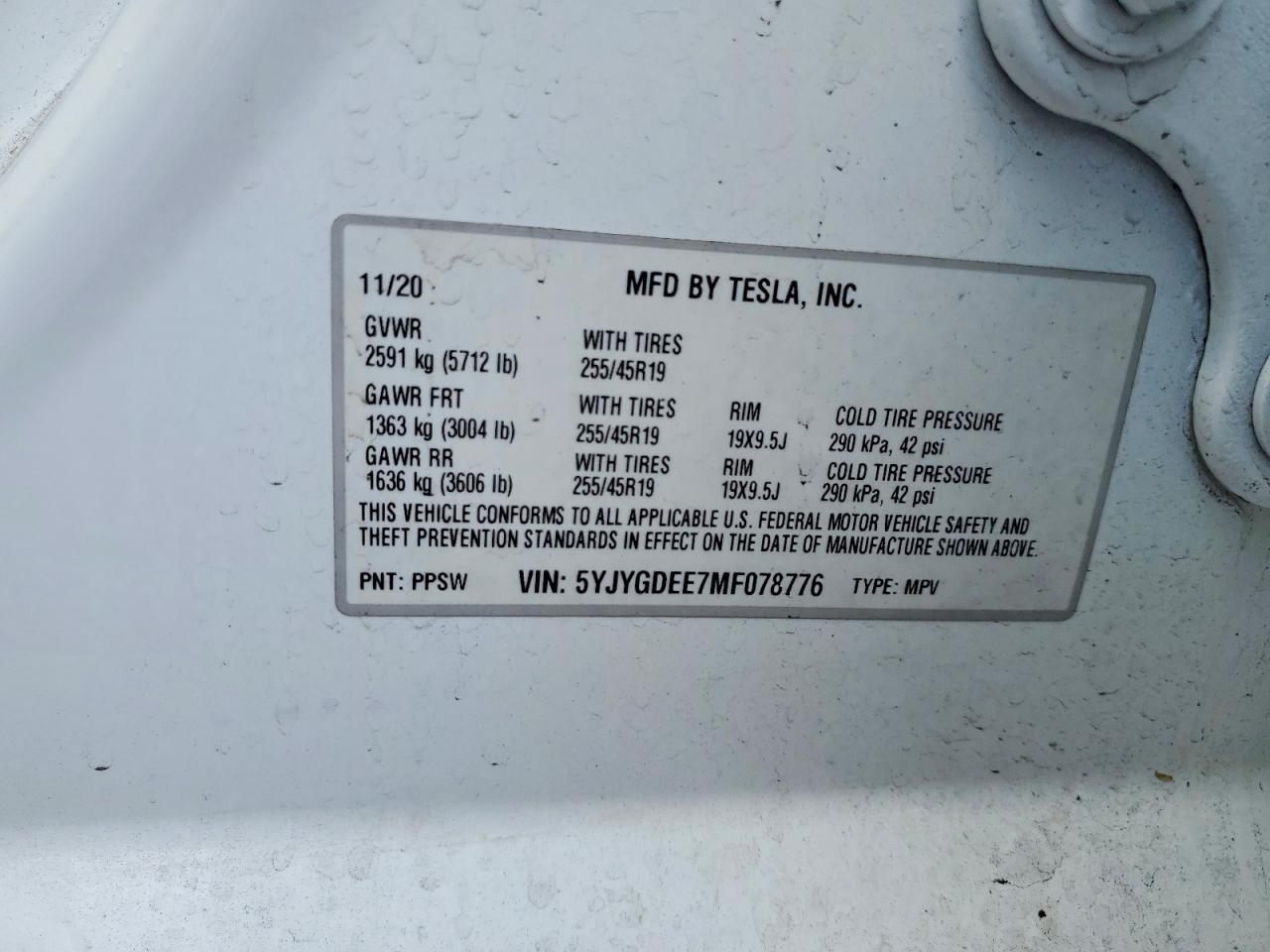 2021 TESLA MODEL Y — фото 13