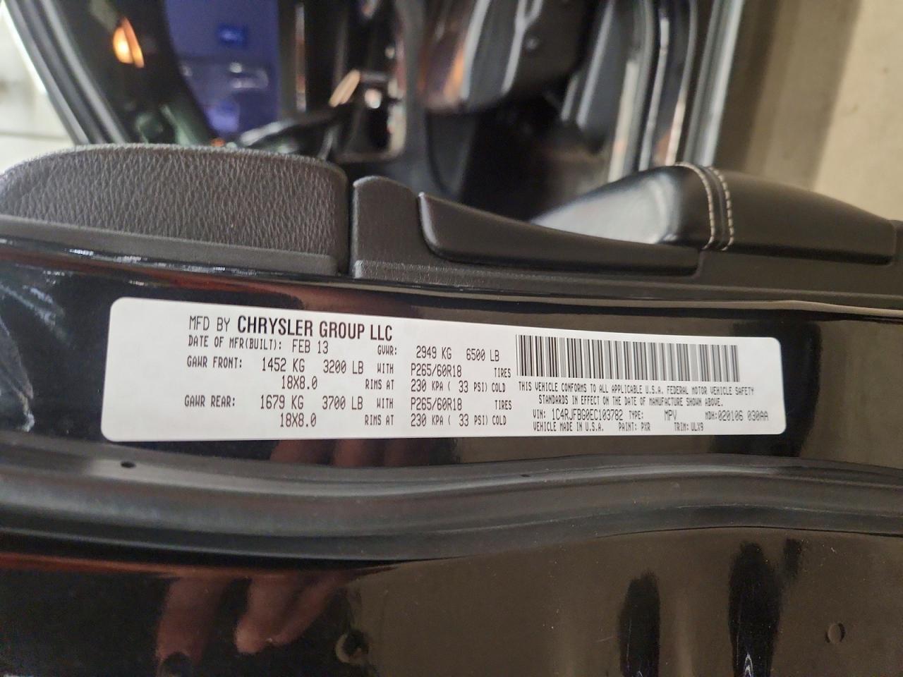 2014 JEEP GRAND CHEROKEE — фото 13