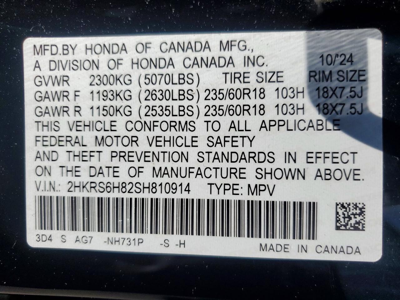 HONDA CR-V HYBRID