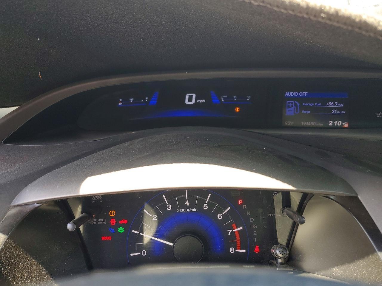 2012 HONDA CIVIC — фото 9