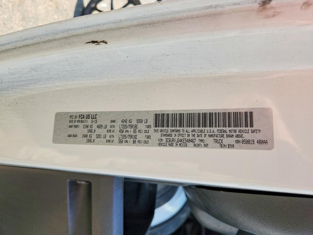 RAM PROMASTER 3500
