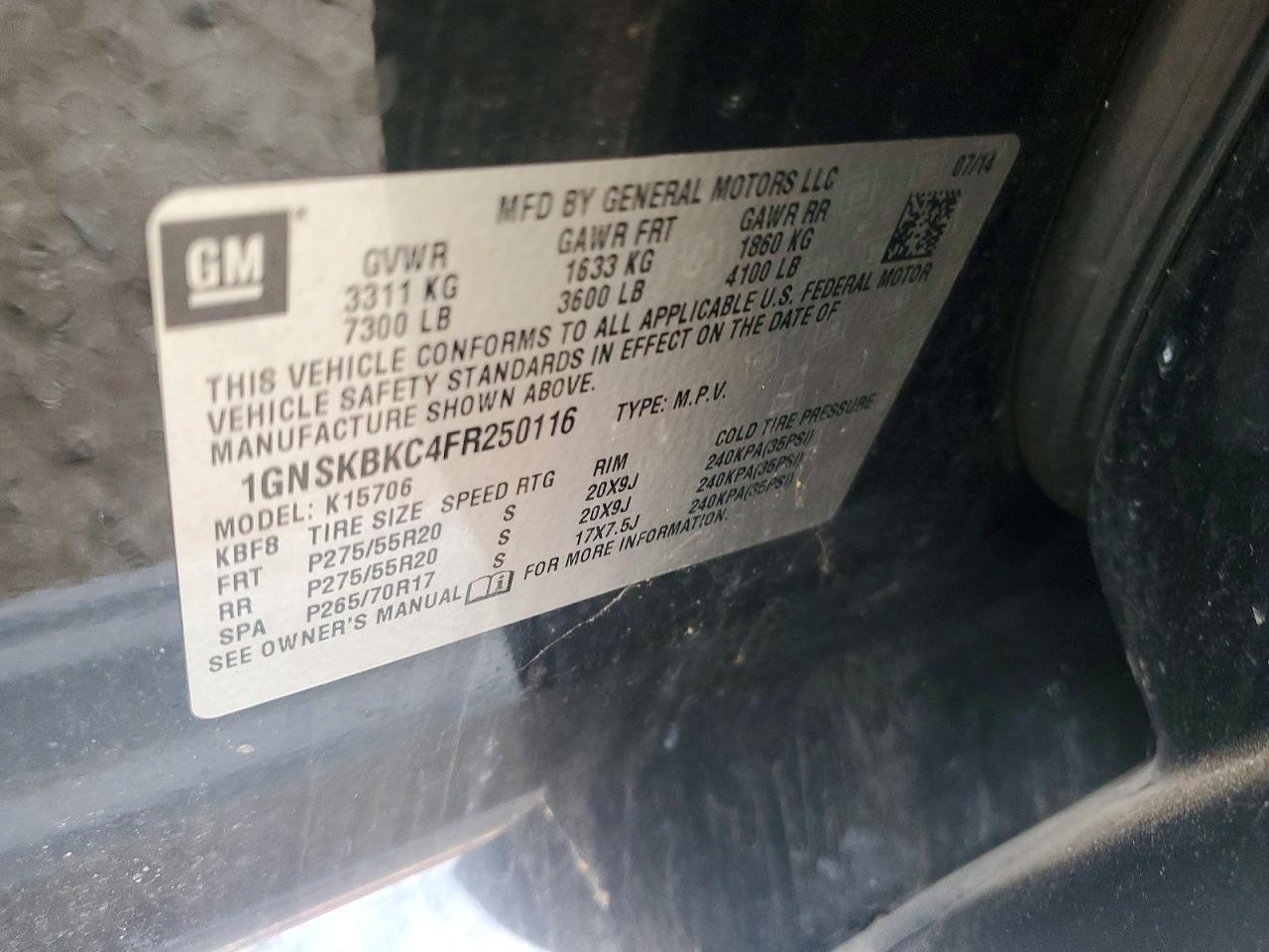 CHEVROLET TAHOE
