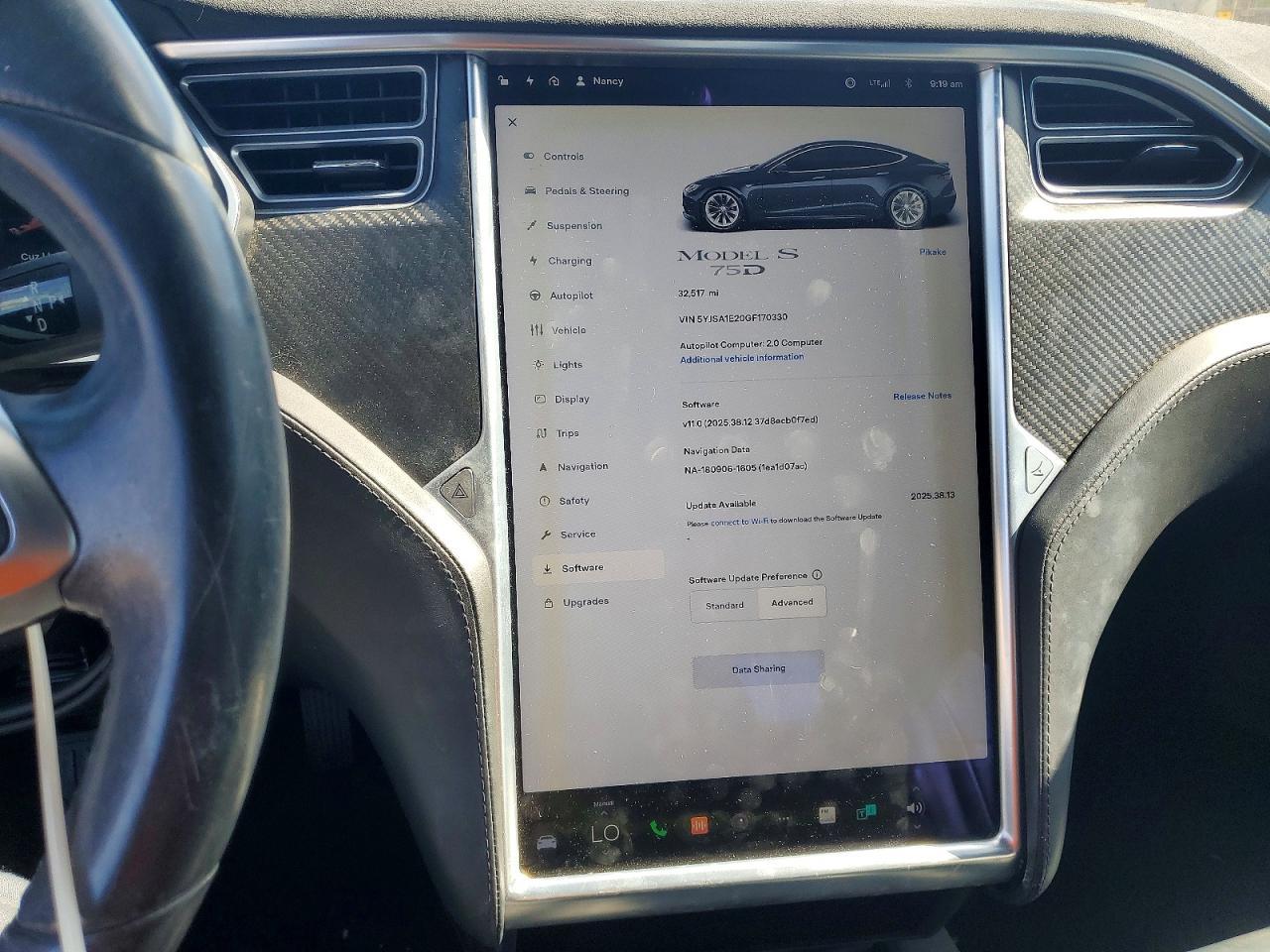 2016 TESLA MODEL S — фото 9