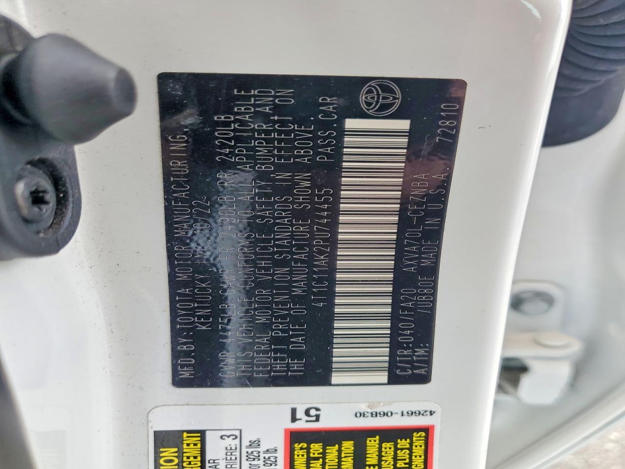 2023 TOYOTA CAMRY — фото 13