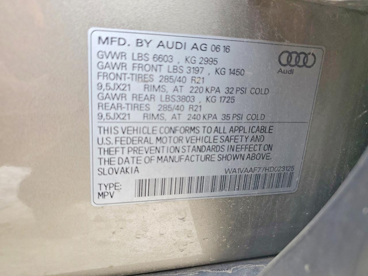 2017 AUDI Q7 — фото 13