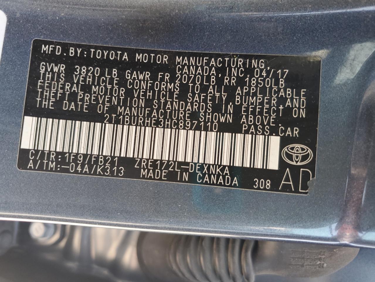 TOYOTA COROLLA