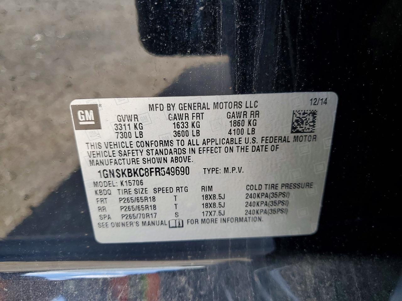CHEVROLET TAHOE