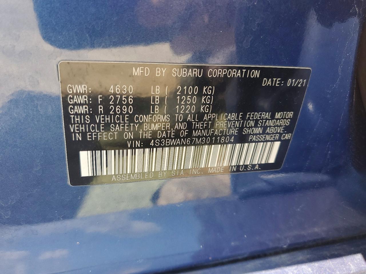 SUBARU LEGACY