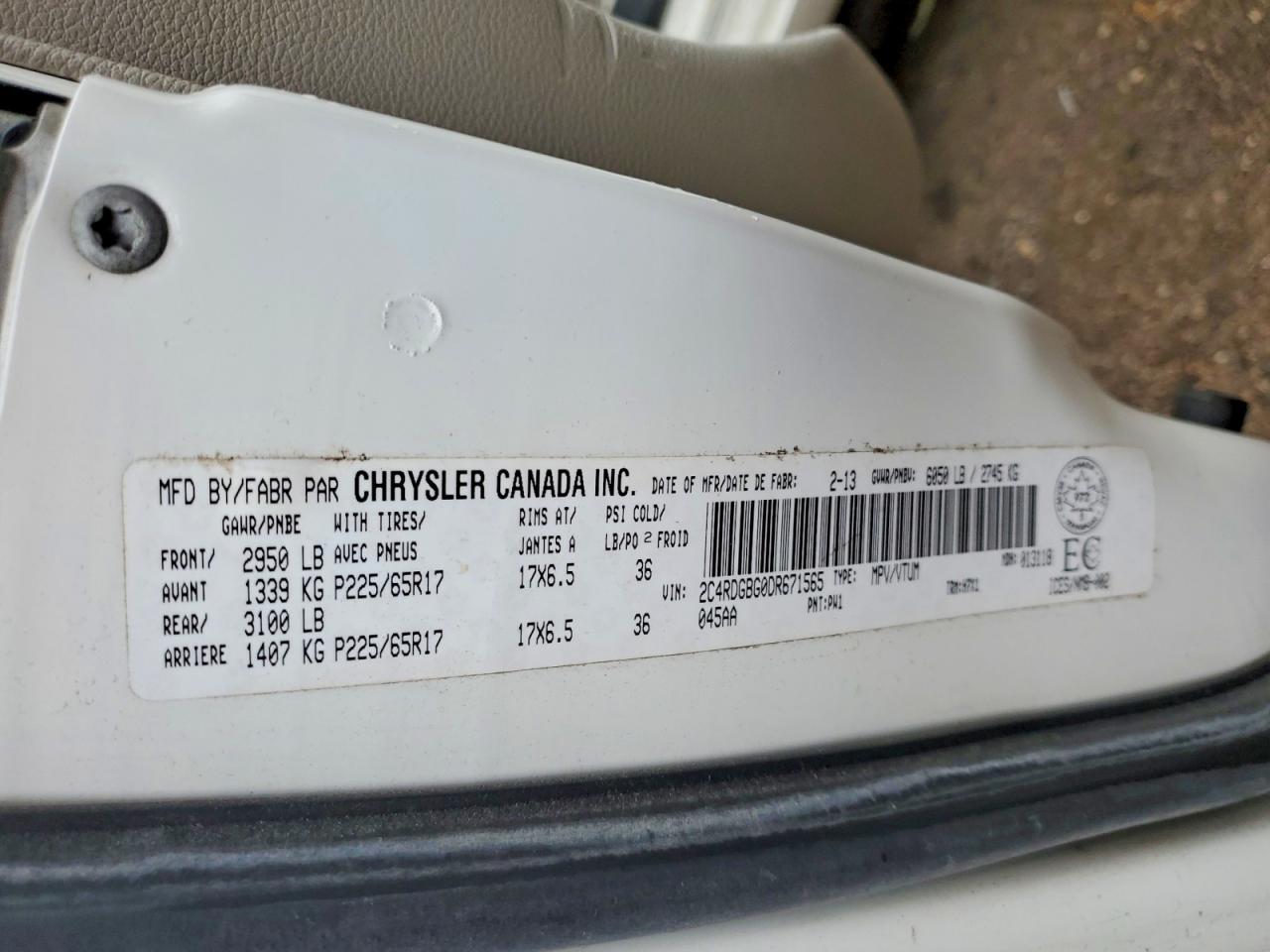 2013 DODGE GRAND CARAVAN — фото 13