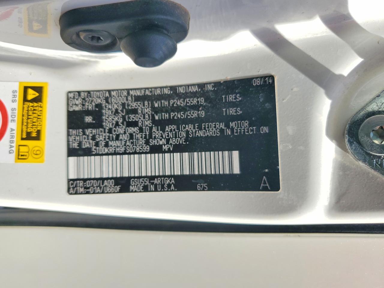 2015 TOYOTA HIGHLANDER — фото 13