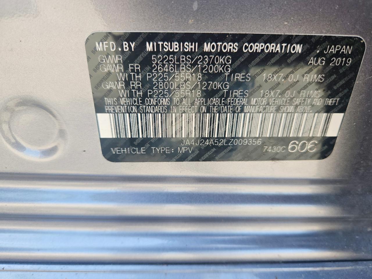 2020 MITSUBISHI OUTLANDER — фото 13