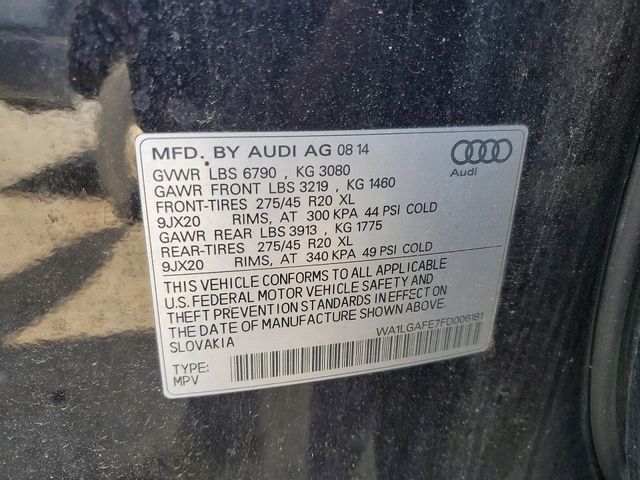 2015 AUDI Q7 — фото 13