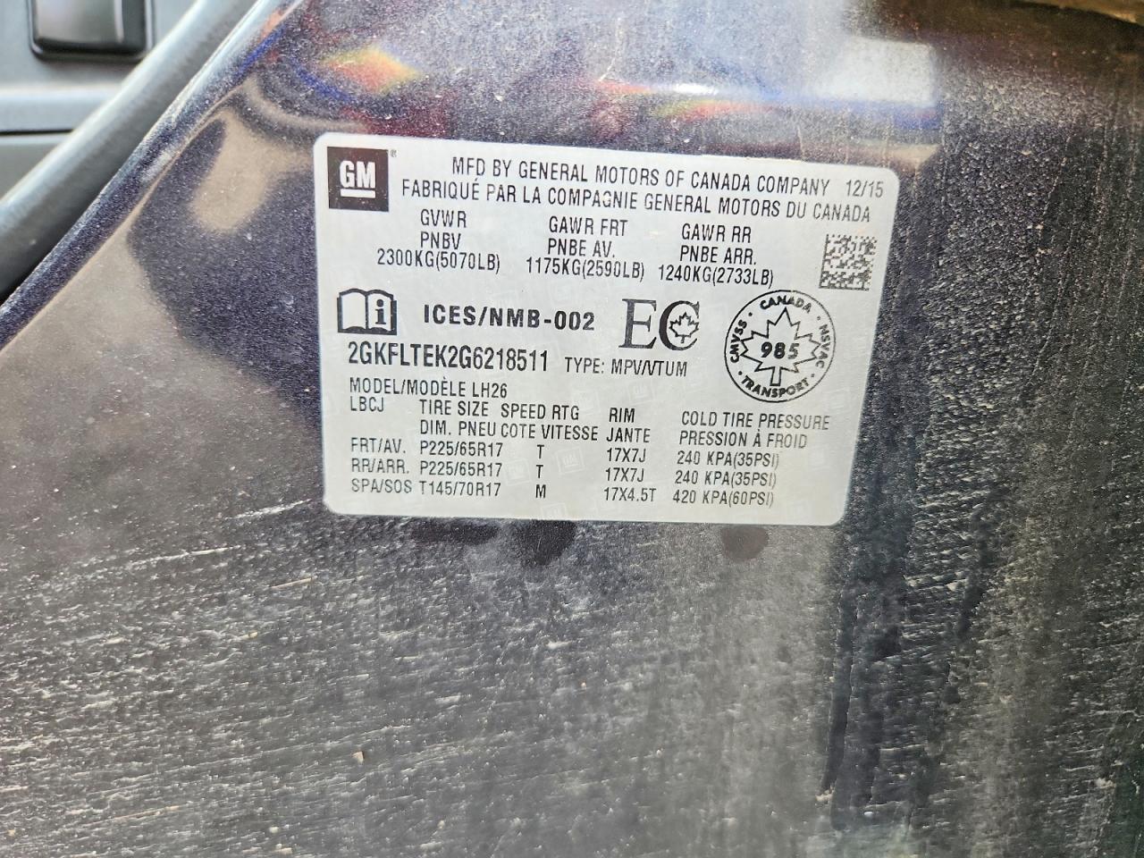 2016 GMC TERRAIN — фото 13