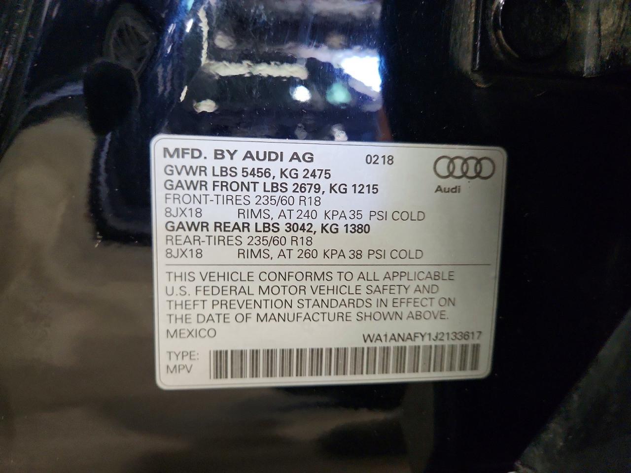 2018 AUDI Q5 — фото 13