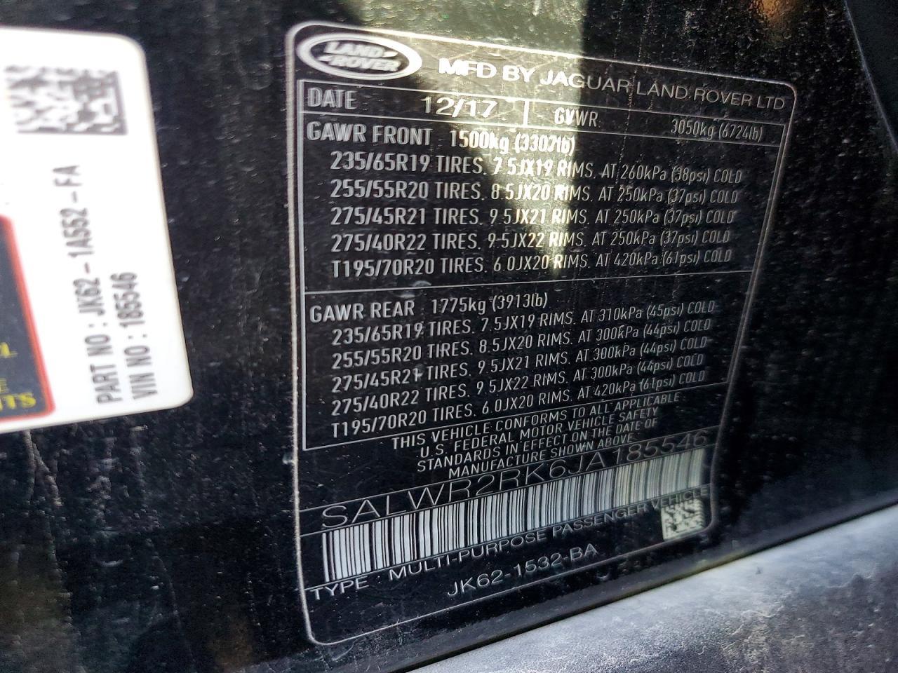 2018 LAND ROVER RANGE ROVER SPORT — фото 13
