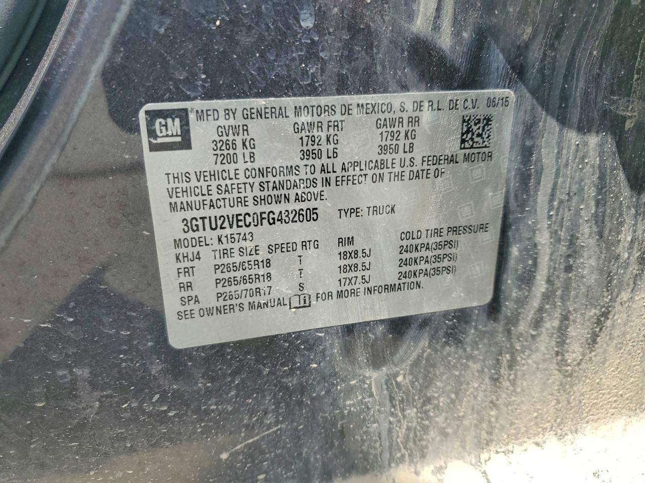 2015 GMC SIERRA 1500 — фото 12