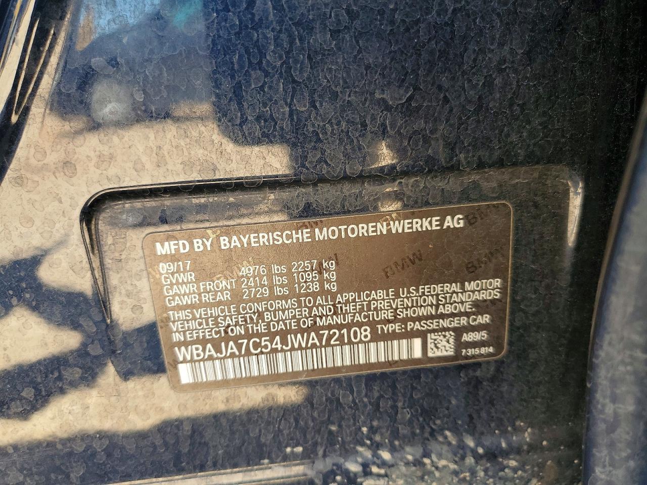 2018 BMW 5 SERIES — фото 13