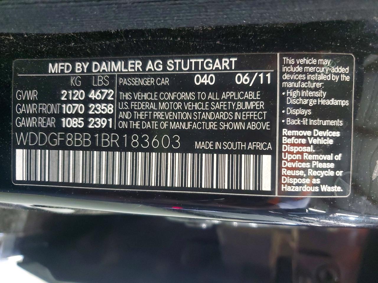2011 MERCEDES-BENZ C-CLASS — фото 12