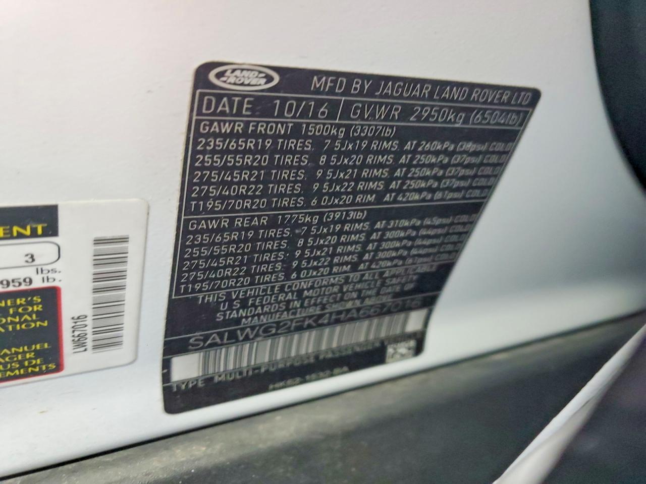 LAND ROVER RANGE ROVER SPORT