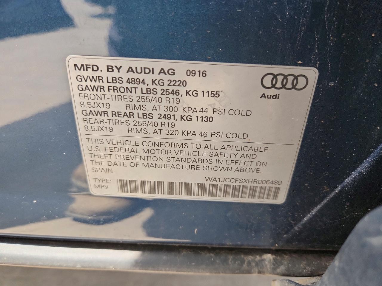 2017 AUDI Q3 — фото 13