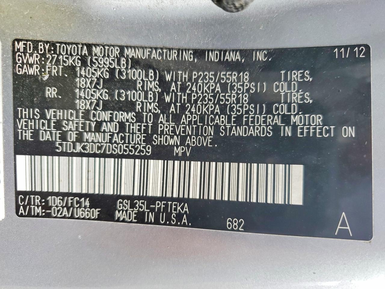 TOYOTA SIENNA