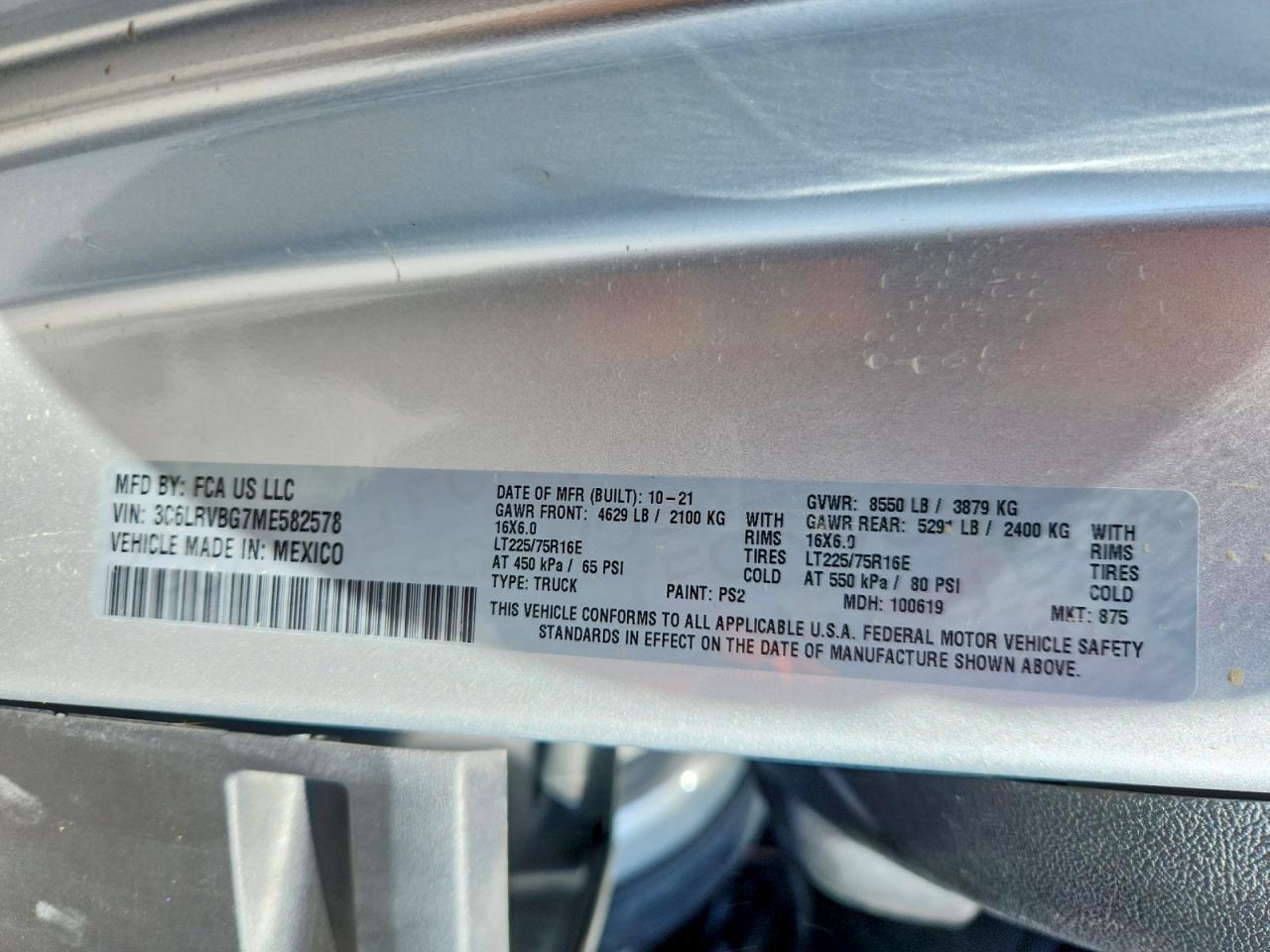 RAM PROMASTER 1500